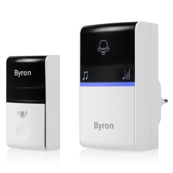 Byron Wireless Plug-in Doorbell Kit, Grå