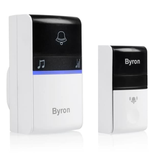 Byron Wireless Plug-in Doorbell Kit, Grå