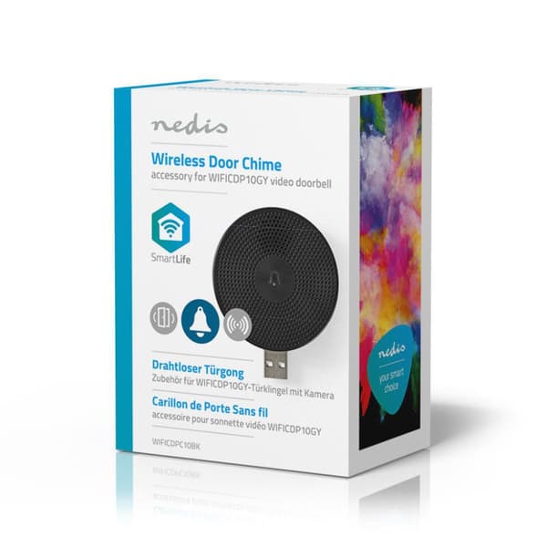 Nedis WIFICDPC10BK langaton ovikellovastaanotin lisävaruste Wificdp10gy USB:lle
