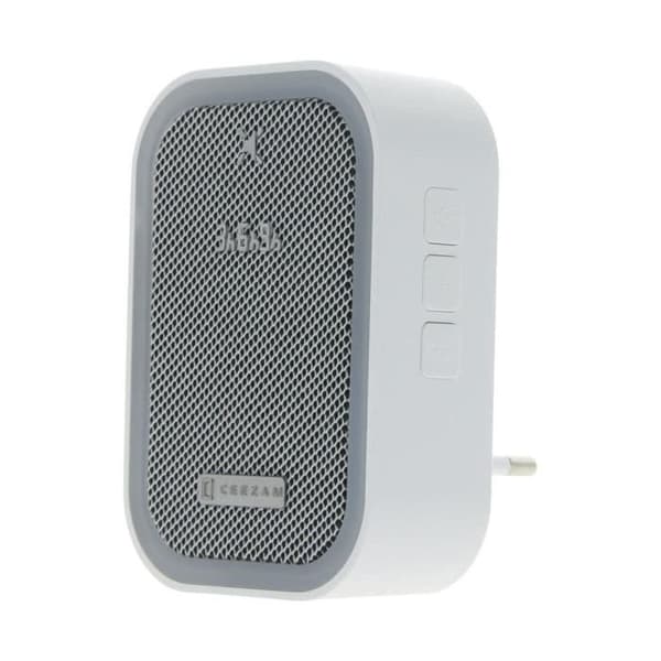PROFIL CEEZAM Trådlös klocka plug + blink 18 melodier 90DB - 200 m - Vit