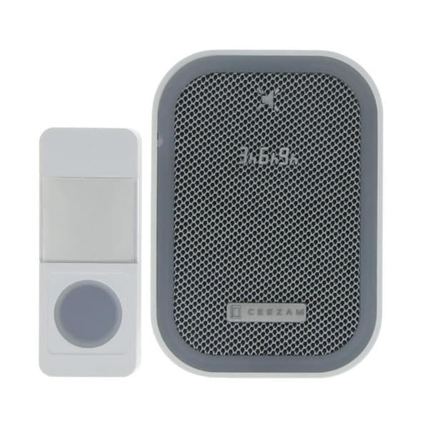 PROFIL CEEZAM Trådlös klocka plug + blink 18 melodier 90DB - 200 m - Vit