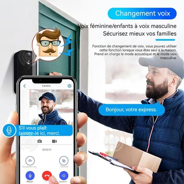INN Ultra Video Doorbell 365 Days Standby Time Changeable Sound Wireless Video Doorbell Kamera Smart Video Doorbell
