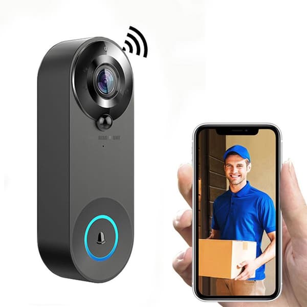 CONFOZEN® wifi visuell dörrklocka - Infrarött mörkerseende - 300 m överföringsräckvidd