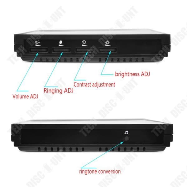 TD® HD 700 line IP55 vattentät trådbunden videodörrklocka fjärrkontroll magnetkort upplåsningsfunktion ingen väggstrålning