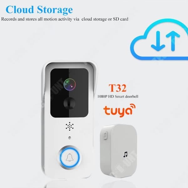 TD® 5G Dual Frequency Visual Smart Doorbell WIFI Trådlös dörrklocka Night Vision HD Intelligent Cloud Storage Rings