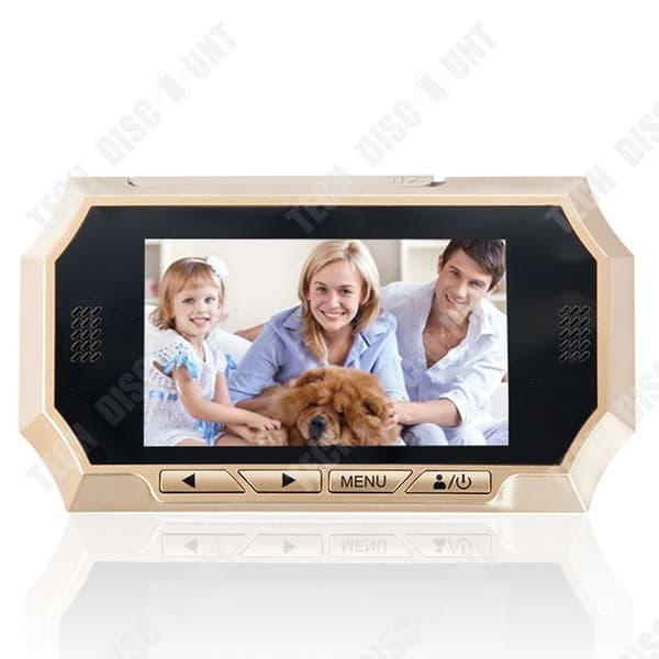 TD® HD visuell dörrklocka inbrottssäker video 4,3 tum foto elektronisk dörrklocka cat-eye rörelsedetektering hem dörrklocka