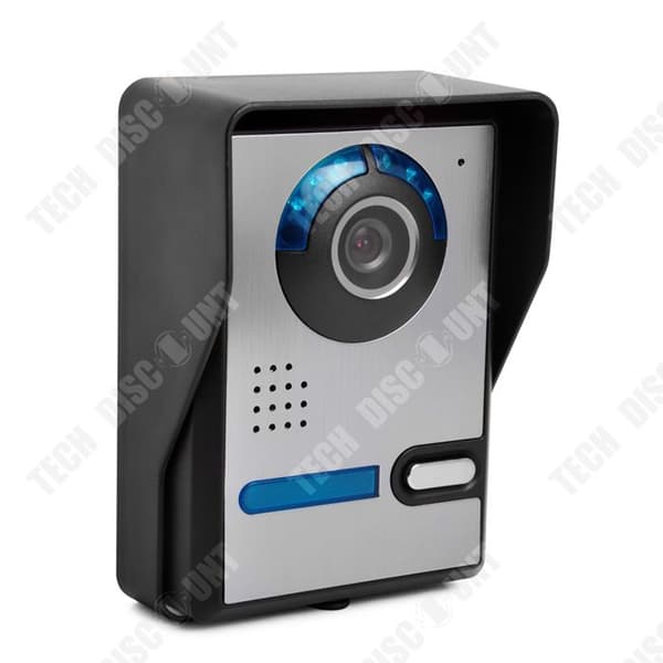 TD® Visual Intercom dörrklocka 7 tums villabyggnad HD Visual Intercom dörrklocka En till en vit vattentät och regntät