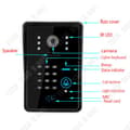 Miniatyrbild 3 av 4: TD® Visual Doorbell 9" pekskärm Multifunktionell ansluten videodörrklocka Full HD-dörrklocka med mörkerseende