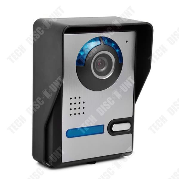 TD® Dörrklocka 7 tum graffiti WIFI visuell dörrklocka HD 1080P rörelsedetektering meddelande språk visuell intercom