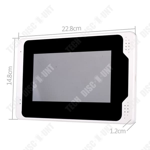 TD® Dörrklocka 7 tum graffiti WIFI visuell dörrklocka HD 1080P rörelsedetektering meddelande språk visuell intercom