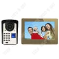 Miniatyrbild 1 av 4: TD® dörrklocka 10,1 tum högupplöst fingeravtryck Lösenord Fjärrlås upp videointercom dörrklocka