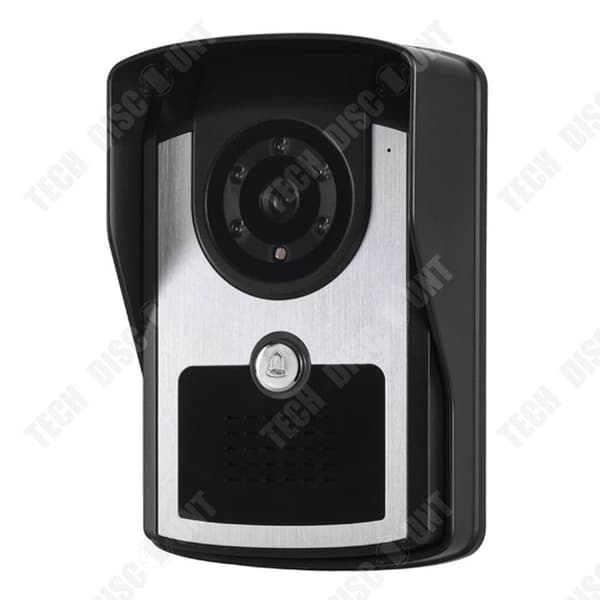 TD® trådlös HD-dörrklocka 7-tums vattentät visuell dörrklocka med kamera HD Visual intercom-system
