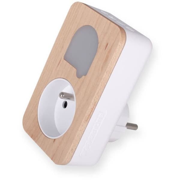 Trådlös och batterifri ringsignal med integrerat uttag - SCS SENTINEL - CSF0105 - SONE + Cozy - 25 melodier
