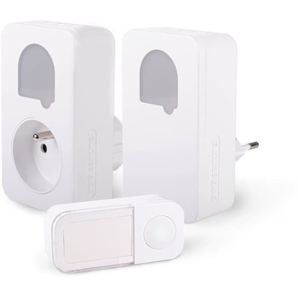 Klockspel - SCS SENTINEL - SONE DUO - Trådlös och batterilös - 2-pack - Räckvidd 150+50 meter - Självdriven
