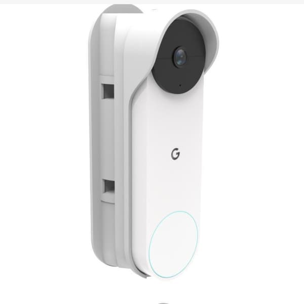 INF Justerbart monteringsbeslag til Google Nest Doorbell Hvid