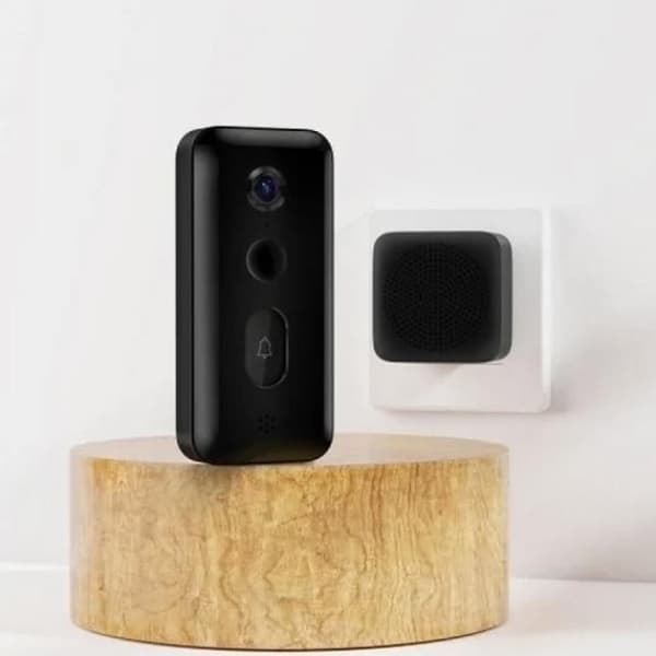 Trådlös videodörrklocka, Xiaomi Smart Doorbell 3, svart