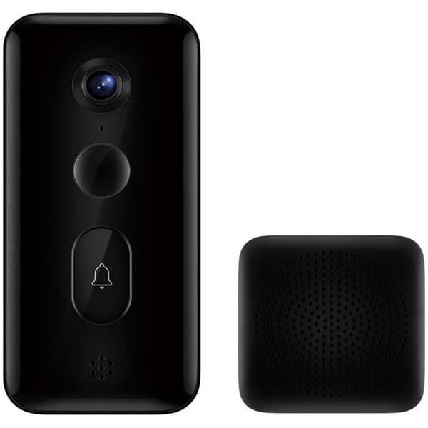 Trådlös videodörrklocka, Xiaomi Smart Doorbell 3, svart