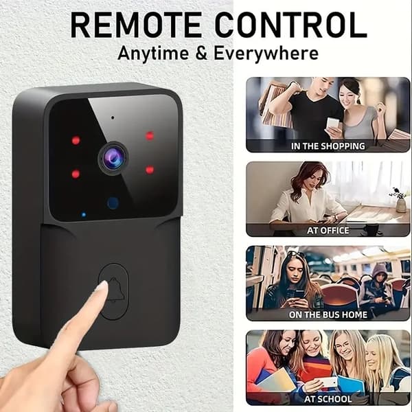 Smart trådløs dørklokke med kamera og WiFi