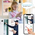 Miniatyrbild 4 av 4: INN trådlös dörrklocka Wi-Fi 2.4G trådlös signalskärm övervakningsfunktioner Upplåsning och dialogdörrklocka utan ledningar