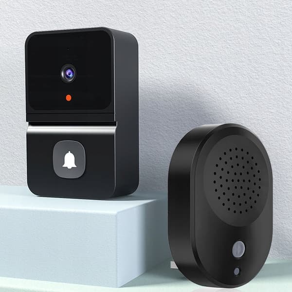 DØRKLOKKE med kamera VIEW kighul INTERCOM WIFI APP iOS Android