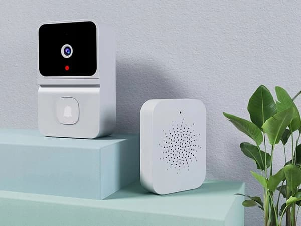 DØRKLOKKE med kamera VIEW kighul INTERCOM WIFI APP iOS Android