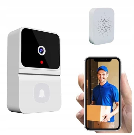 DØRKLOKKE med kamera VIEW kighul INTERCOM WIFI APP iOS Android