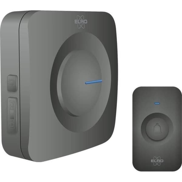 ELRO DB3000 Trådlös dörrklocka - 64 melodier - Trådlöst avstånd: 300m - Svart