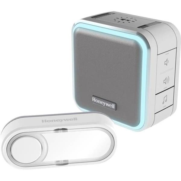 Trådlös klocka - HONEYWELL - DC515SG - Räckvidd 150 m - Visuell LED-varning - 6 melodier