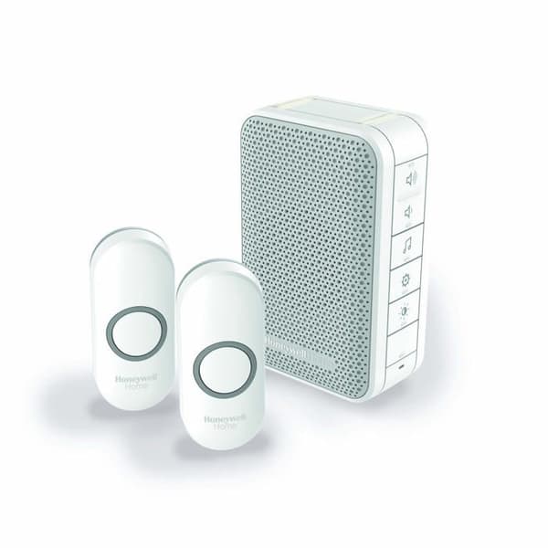 Honeywell hem - DC313NFB - Series 3 Bärbar LED-klocka med två tryckknappar Vit
