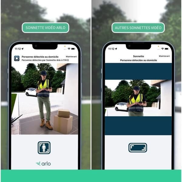 Sonnett Videokamera - ARLO - AVD3001-100EUS - Direktanslutning till Wi-Fi - Inbyggd sirenljud