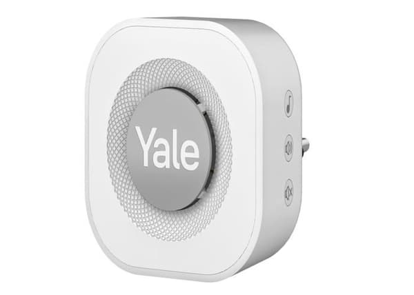 Dörrklocka - ringklocka - Yale dörrklocka - SV-VDBCH-1A-W Grå, Vit