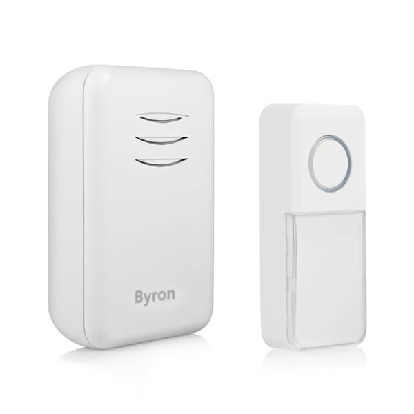 Byron - DBY-22311NP - Trådlös dörrklocka - Exteriör patina och klockspel ingår - 80 dB - Justerbar volym och melodi