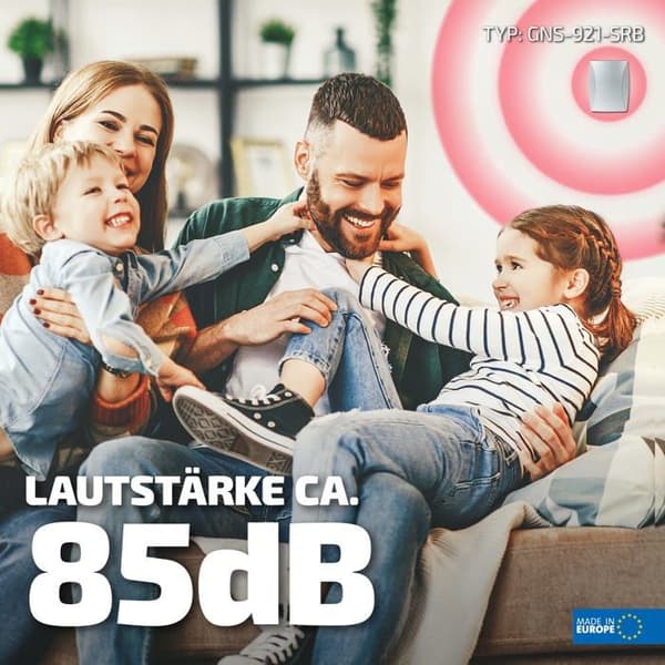 Sonnette - klockspel - kit för dörrklocka Zamel - SUN10000417 - BIM-BAM tvåfärgad gong 230V silver GNS-921-SRB