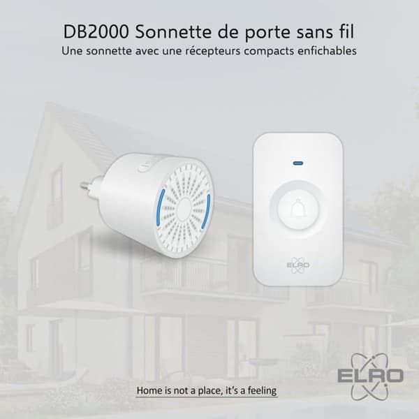 Sonnette - klockspel - kit för dörrklocka Elro - DB2000