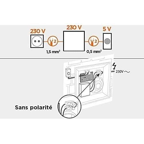 SCS Sentinel - Trådbunden Elektromekanisk Klocka - Dorrklädsell med Transformator 230V - 8 Melodier - ElektroBell