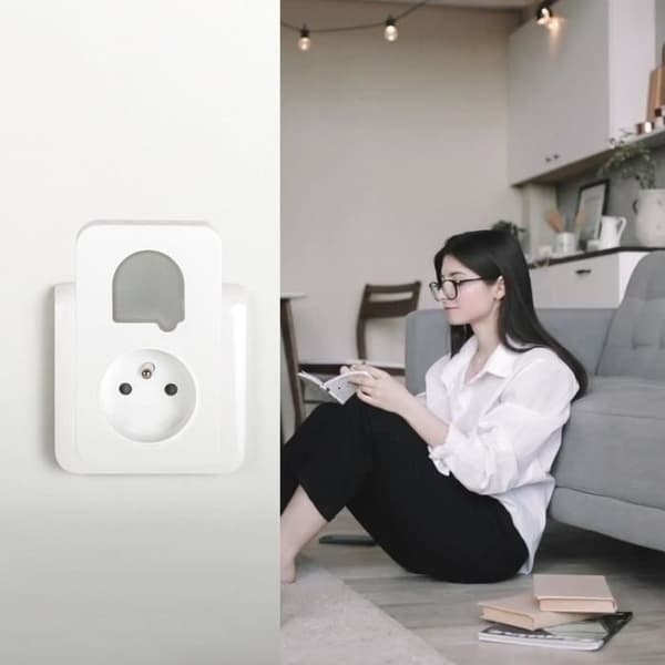 Trådløs og batterifri dørklokke med integreret stikkontakt - SCS SENTINEL - CSF0106 - SONE+ - 25 melodier