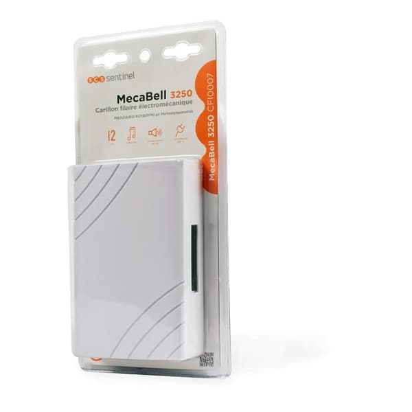 Kablet klokke - SCS SENTINEL - 3250 - Hvid - 2-toners melodi - Lydniveau 80 dB