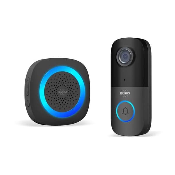 ELRO DV2000IP Video Dörrklocka IP Wi‑Fi – med Inomhusenhet – 1080P Full HD – Vattentålighet IP55