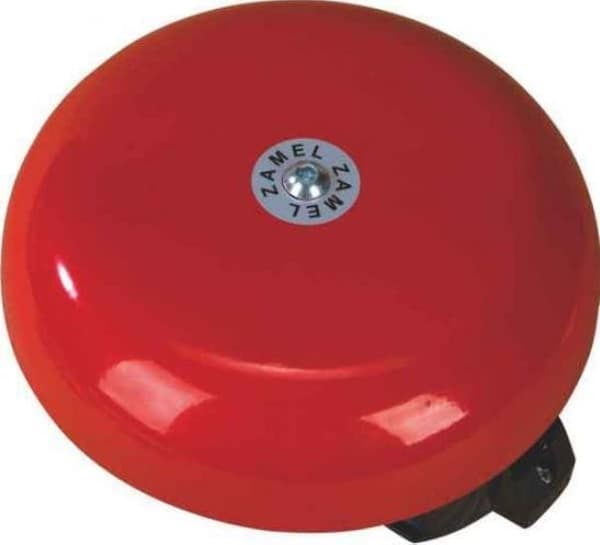 Skole-alarmklokke, stor, elektromekanisk, DNS-212D 230V, rød