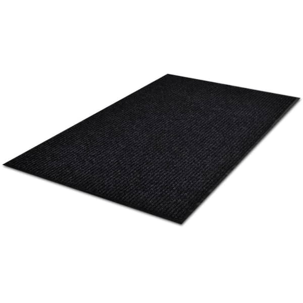 vidaXL Dörrmatta PVC Svart 90 x 150 cm