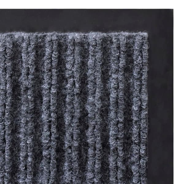 vidaXL Dörrmatta PVC 90 x 150 cm grå