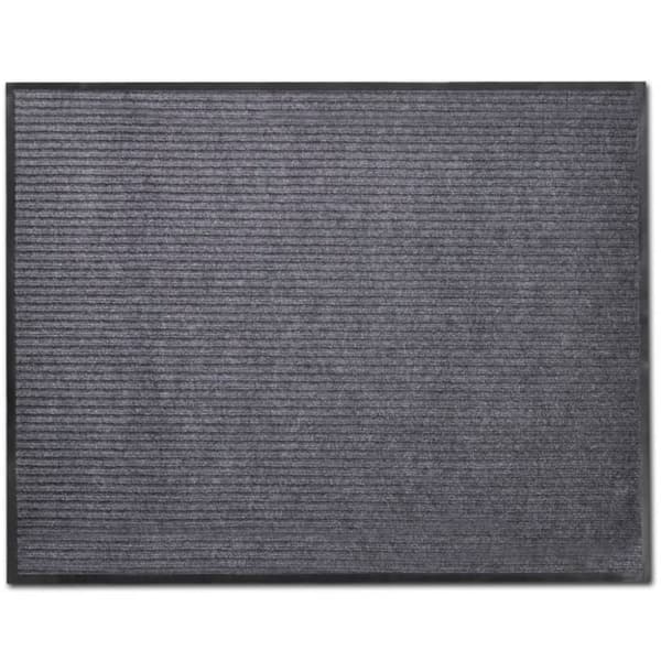vidaXL Dörrmatta PVC 90 x 150 cm grå