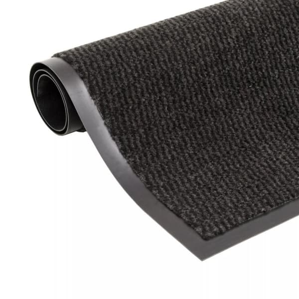 vidaXL Kuramatto suorakulmainen nukkapinta 40x60 cm musta