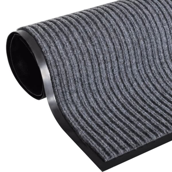 vidaXL Dörrmatta 4 st PVC grå 90x60 cm