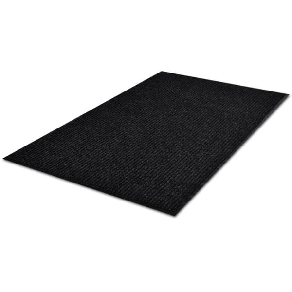 vidaXL dørmåtte 117x220 cm PVC sort