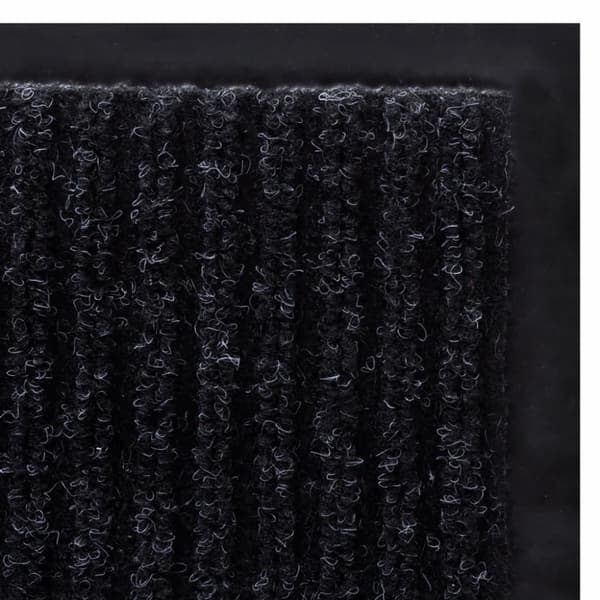 vidaXL dørmåtte 117x220 cm PVC sort
