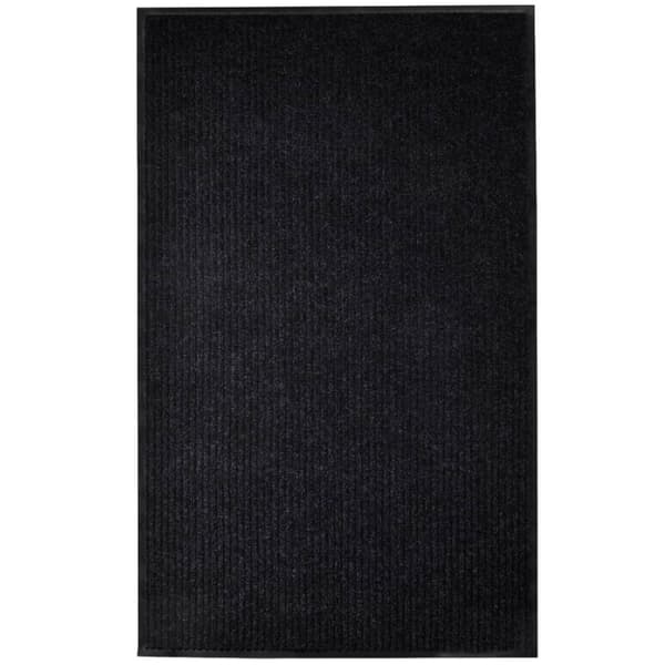 vidaXL dørmåtte 117x220 cm PVC sort