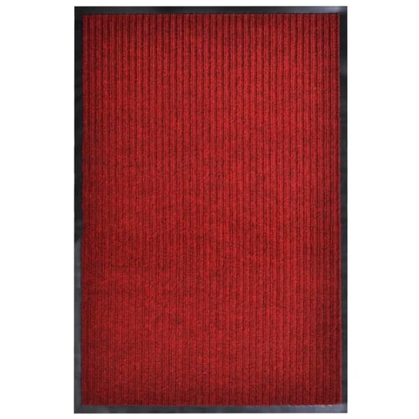 vidaXL dørmåtte 117x220 cm PVC rød