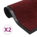 Pikkukuva 1 / 5: vidaXL Kuramatot 2 kpl suorakulmainen nukkapinta 80x120 cm punainen