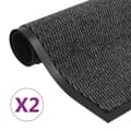 Pikkukuva 1 / 5: vidaXL Kuramatot 2 kpl suorakulmainen nukkapinta 90x150 cm antrasiitti